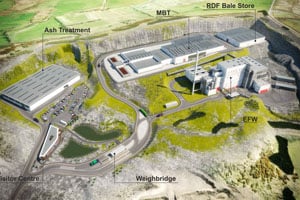 Artists impression of the Hightown Quarry site
